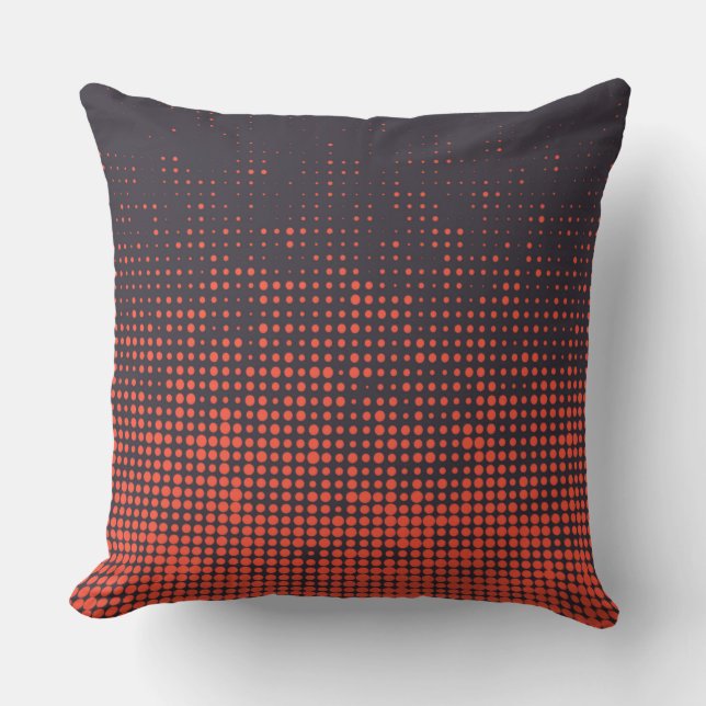 Coussin Orange, moderne, point mi-teint urbain design moti (Recto)
