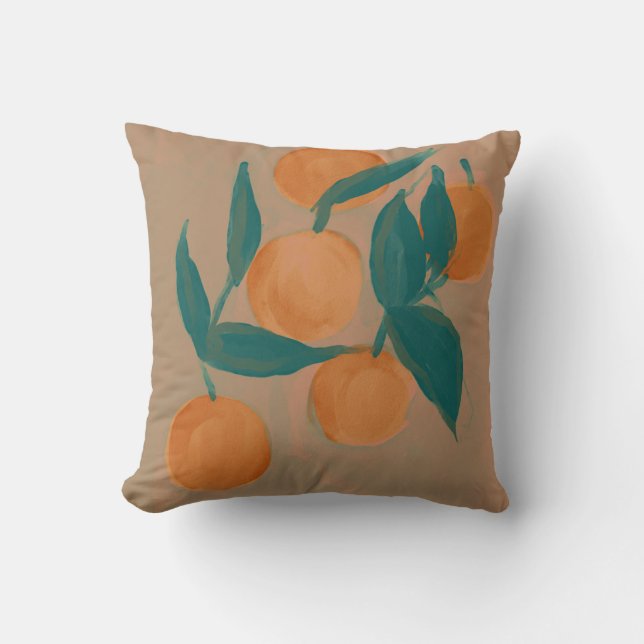 coussin orange vintage (Recto)