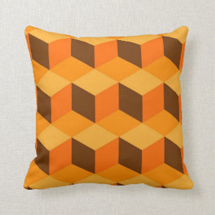 Coussin orange vintage