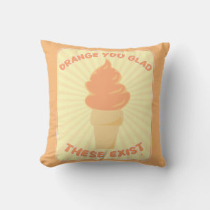 Coussin Orange Vous Les Glaciez Ceux Existent Un Plaisant