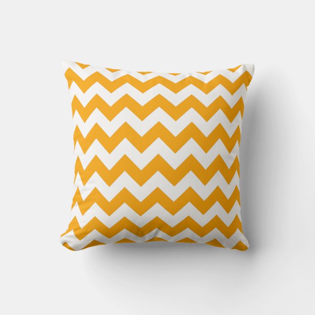 Coussin Orange Zigzag (Recto)