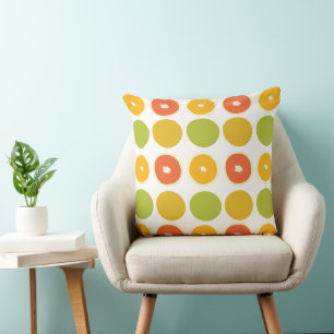 Coussin Oranges Agrumes Alimentation Motif