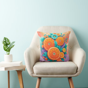 Coussin Oranges colorées