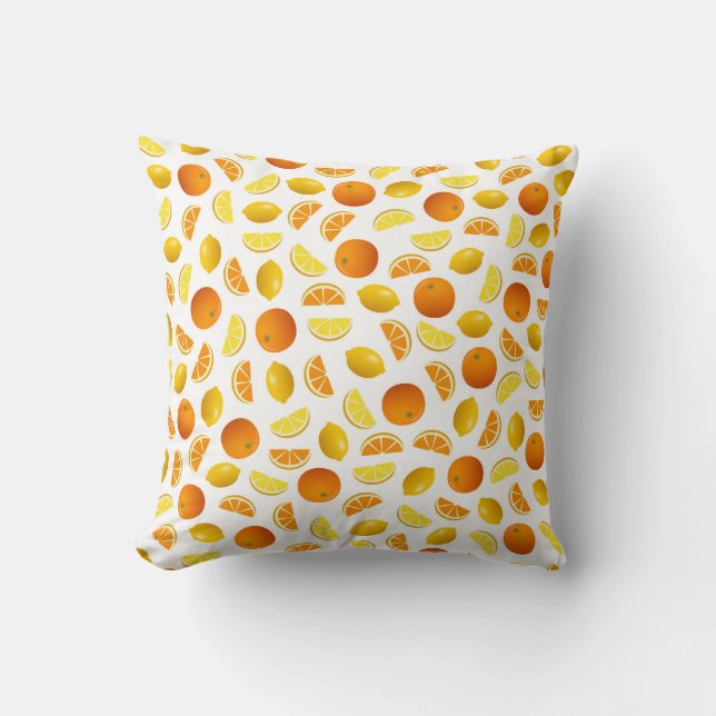 Coussin Oranges et citrons (Recto)