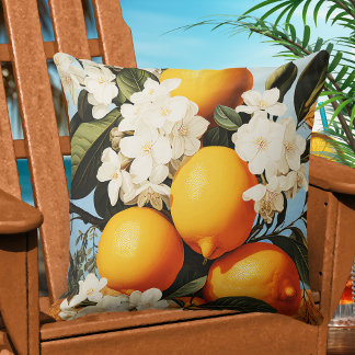 Coussin Oranges méditerranéennes Soleil d'été