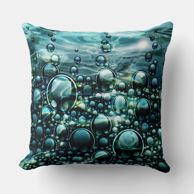 Coussin Orbes d'Imaginaire océanique (Recto)