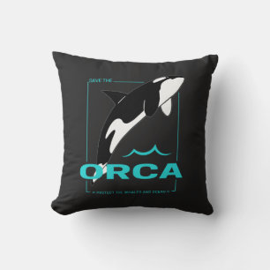Coussin Orca Killer Whale pour une fille qui aime juste le