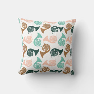 Coussin Orchestre de groupe de musiciens de corne français