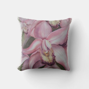 Coussin ORCHID EXOTIQUE ROSE ET PURPLE