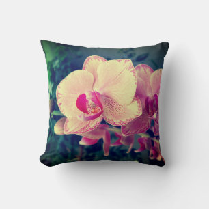 Coussin Orchid phalaenopsis ppolka dot pink flowers