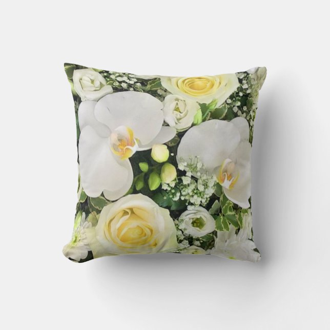 Coussin Orchidée blanche (Recto)