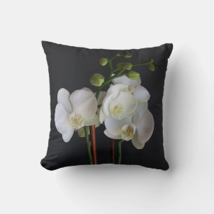Coussin Orchidée blanche crémeuse