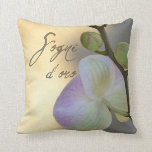Coussin Orchidée de Sogni D'oro (rêves doux)