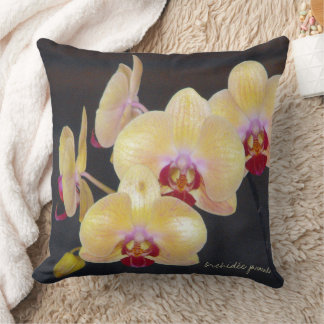 Coussin Orchidée jaune