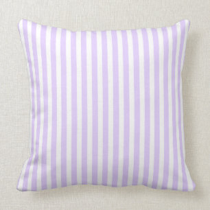 Coussin Orchidée lilas de lavande de glycines et rayure