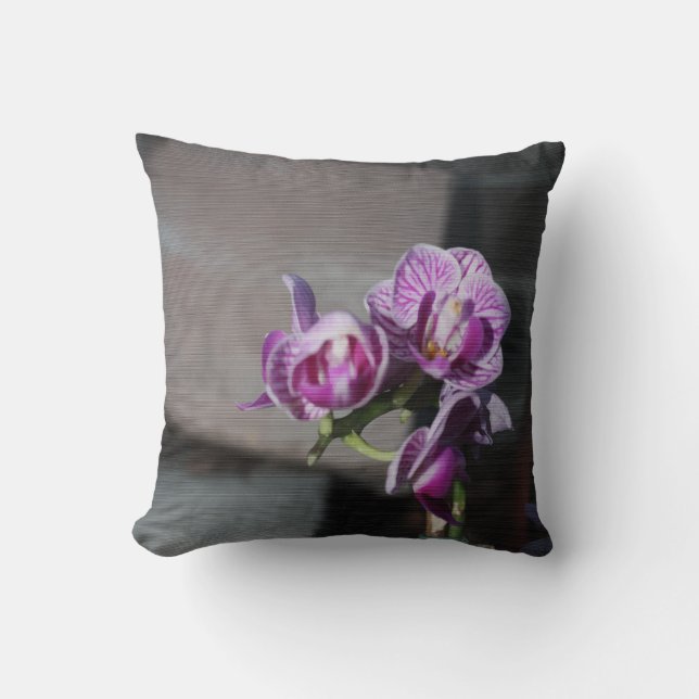 Coussin Orchidée violette (Recto)