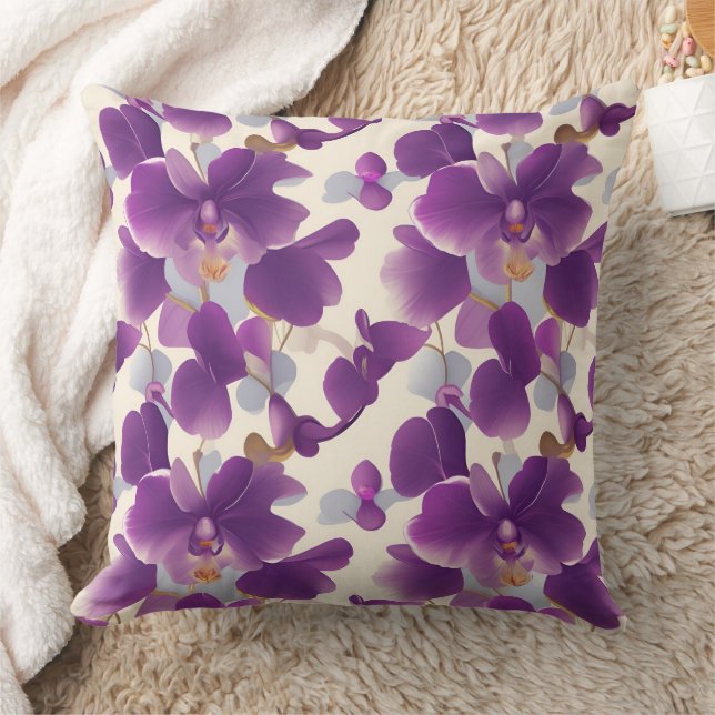 Coussin Orchidées à l'ombre de Plum (Couverture)