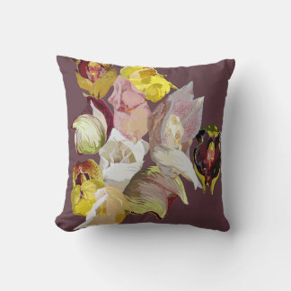 Coussin Orchidées d'Anguloa