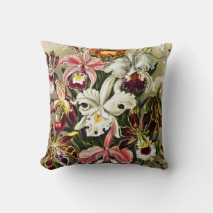Coussin Orchidées, Orchidée Denusblumen Ernst Haeckel