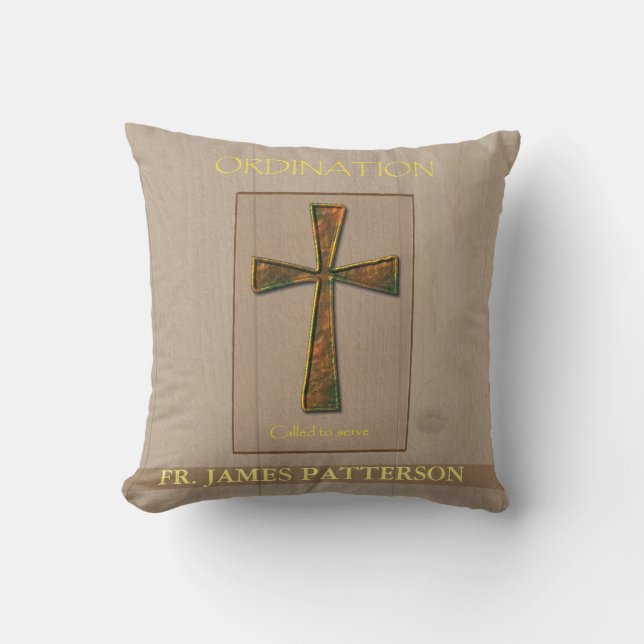 Coussin Ordination générale Félicitations, Metal Design C (Recto)