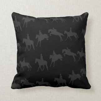 Coussin Ordre sautant foncé de cheval