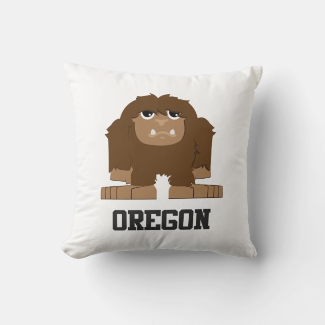 Coussin Oregon Bigfoot (Recto)