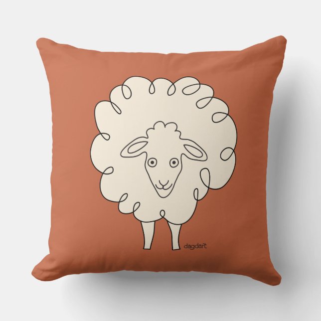 Coussin Oreille à lancer crème (Recto)