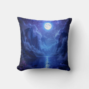 Coussin "Oreiller à lancer du lac Pleine lune - Nature ser