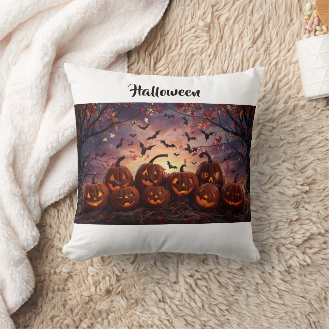 Coussin "Oreiller à l'Halloween Éffrayant" (Couverture)