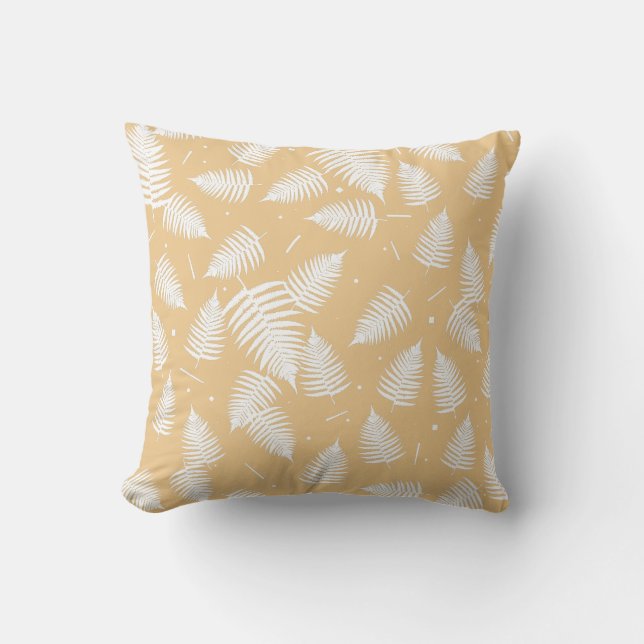 Coussin / Oreiller à motif de feuille de fougère b (Recto)