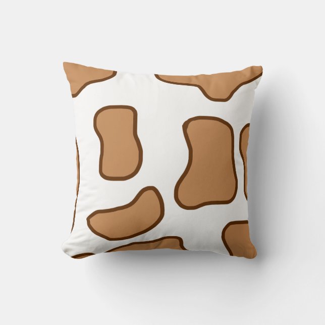 Coussin "Oreiller jeté à motif vache tendance – Fermes mod (Recto)