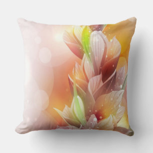 Coussin Oreillers/fleurs de coton de catégorie A et Bokeh