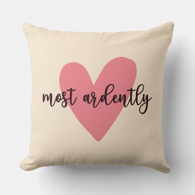 Coussin Orgueil Et Préjugés M. Darcy - Très Ardemment V (Recto)