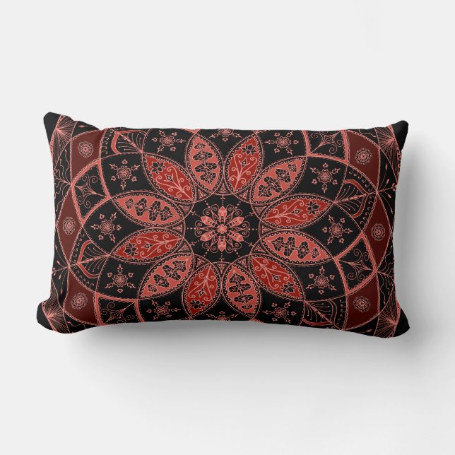 Coussin oriental d'automne de conception de motif (Recto)