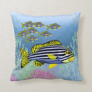 Coussin oriental de poissons de récif de Sweetlips