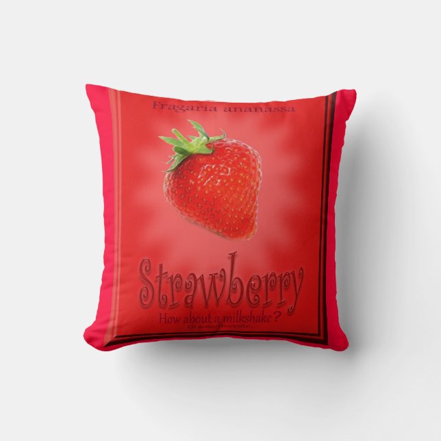 Coussin orienté de fraise (Recto)