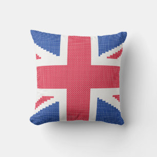 Coussin Original cross-stitch design Union Jack