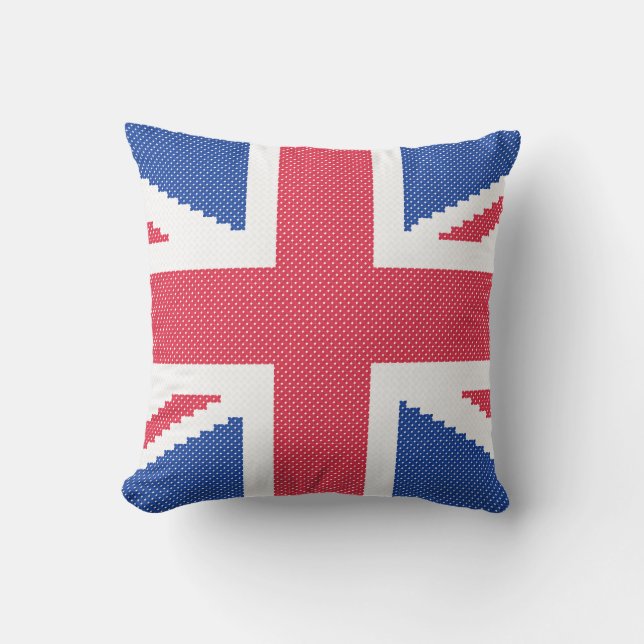 Coussin Original cross-stitch design Union Jack (Recto)
