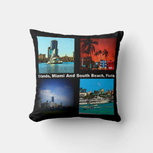 Coussin Orlando, Miami, South Beach Collage