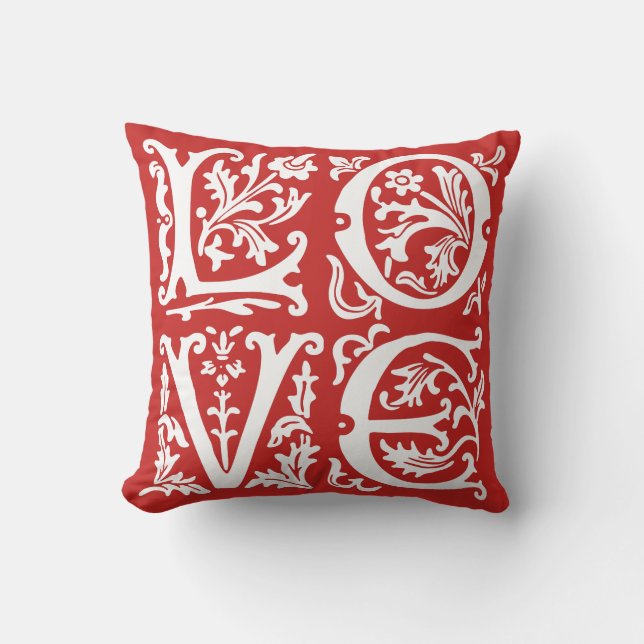 Coussin Ornamental Alphabet Love Ajouter des noms (Recto)