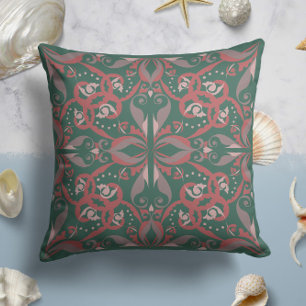 Coussin Ornat Elegance en Jade Green