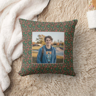 Coussin Ornement 6-7 Mème Une Photo Doodles de Noël