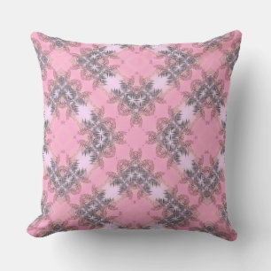 Coussin Ornement coloré lumineux avec art de feuilles de p