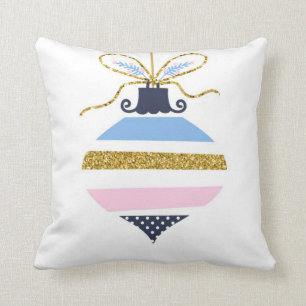 Coussin Ornement d'arbre de Noël moderne