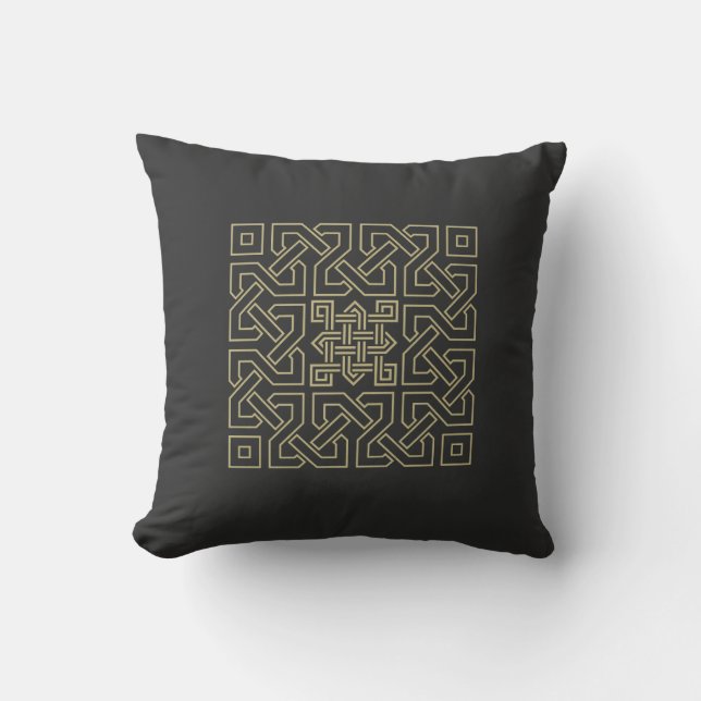 Coussin Ornement d'art de calligraphie arabe (Recto)