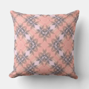 Coussin Ornement de feuille de palmier coloré brillant