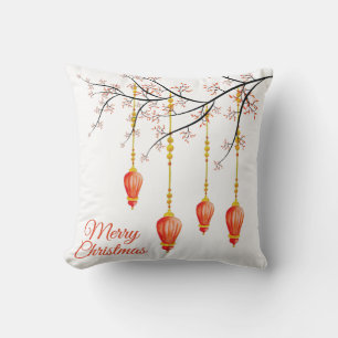 Coussin Ornement de Noël avec succursale 2 côtés