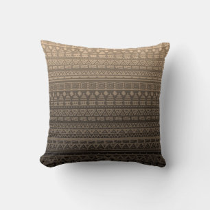 Coussin Ornement ethnique Brown