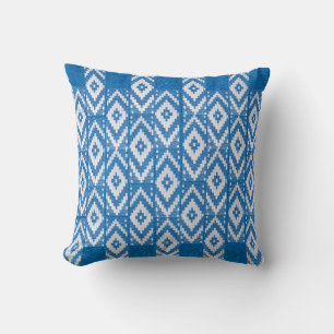 Coussin ornement ethnique sur lin naturel textile
