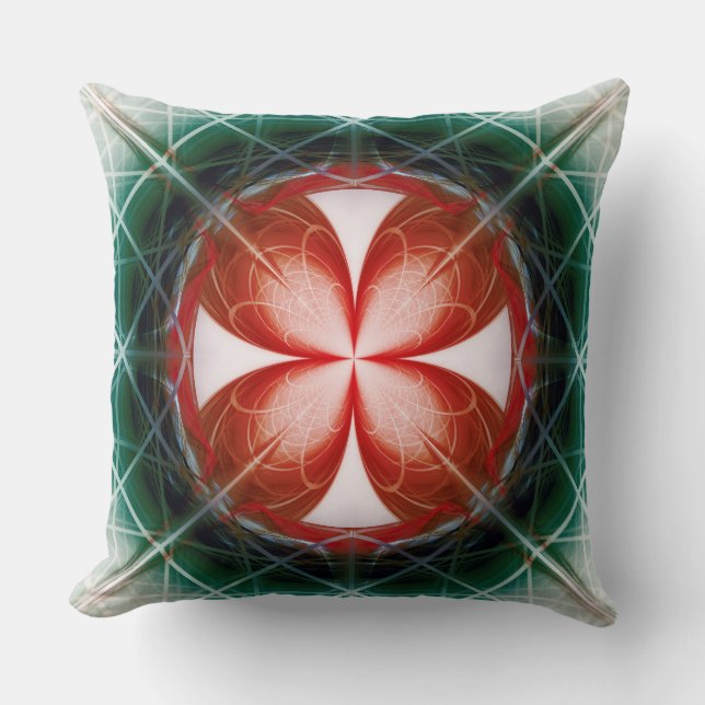 Coussin Ornement fleuri moderne (Recto)